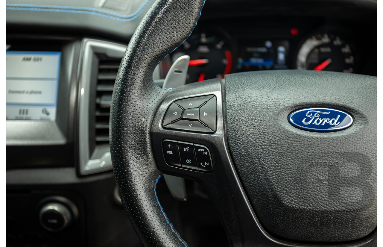 10/2018 Ford Ranger Raptor 2.0 (4x4) PX MKIII MY19 4d Double Cab P/Up Frozen White Twin Turbo Diesel 2.0L