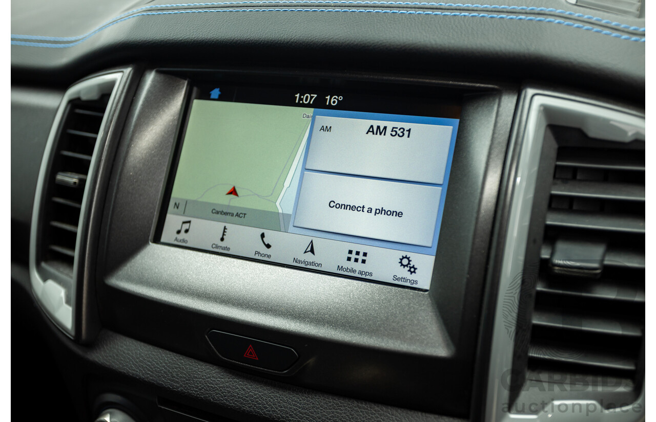 10/2018 Ford Ranger Raptor 2.0 (4x4) PX MKIII MY19 4d Double Cab P/Up Frozen White Twin Turbo Diesel 2.0L