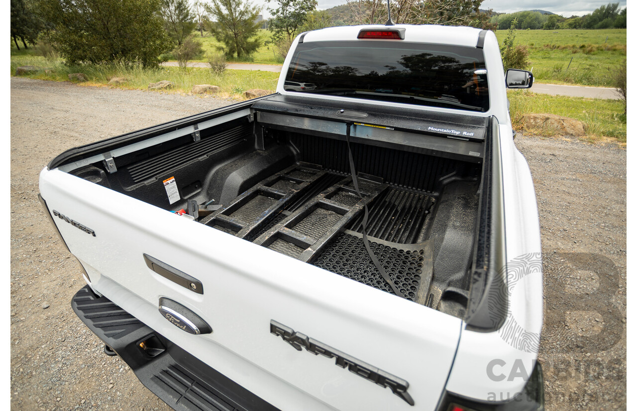 10/2018 Ford Ranger Raptor 2.0 (4x4) PX MKIII MY19 4d Double Cab P/Up Frozen White Twin Turbo Diesel 2.0L