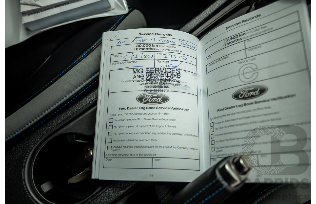 10/2018 Ford Ranger Raptor 2.0 (4x4) PX MKIII MY19 4d Double Cab P/Up Frozen White Twin Turbo Diesel 2.0L