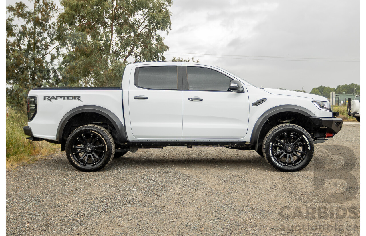 10/2018 Ford Ranger Raptor 2.0 (4x4) PX MKIII MY19 4d Double Cab P/Up Frozen White Twin Turbo Diesel 2.0L