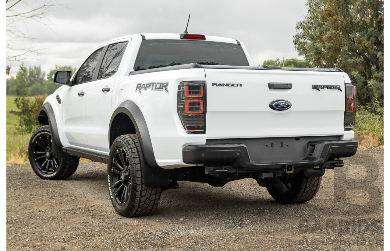10/2018 Ford Ranger Raptor 2.0 (4x4) PX MKIII MY19 4d Double Cab P/Up Frozen White Twin Turbo Diesel 2.0L