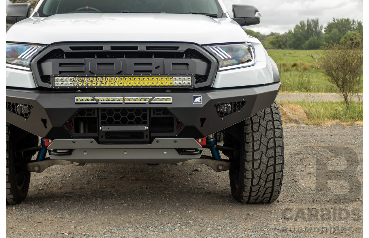 10/2018 Ford Ranger Raptor 2.0 (4x4) PX MKIII MY19 4d Double Cab P/Up Frozen White Twin Turbo Diesel 2.0L