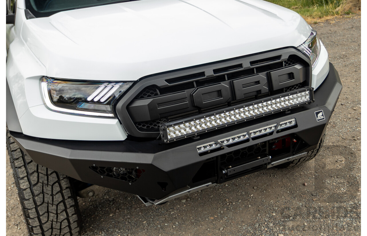 10/2018 Ford Ranger Raptor 2.0 (4x4) PX MKIII MY19 4d Double Cab P/Up Frozen White Twin Turbo Diesel 2.0L