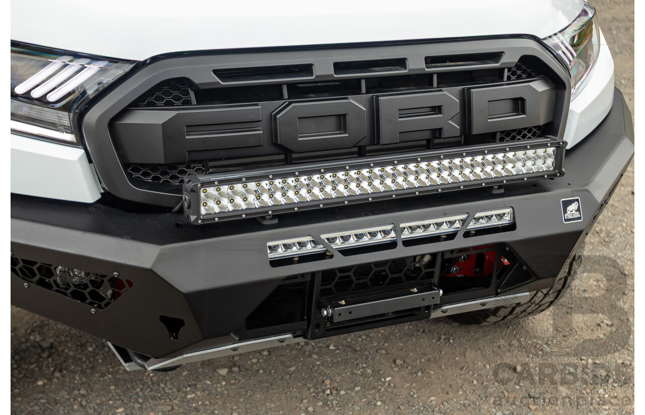 10/2018 Ford Ranger Raptor 2.0 (4x4) PX MKIII MY19 4d Double Cab P/Up Frozen White Twin Turbo Diesel 2.0L