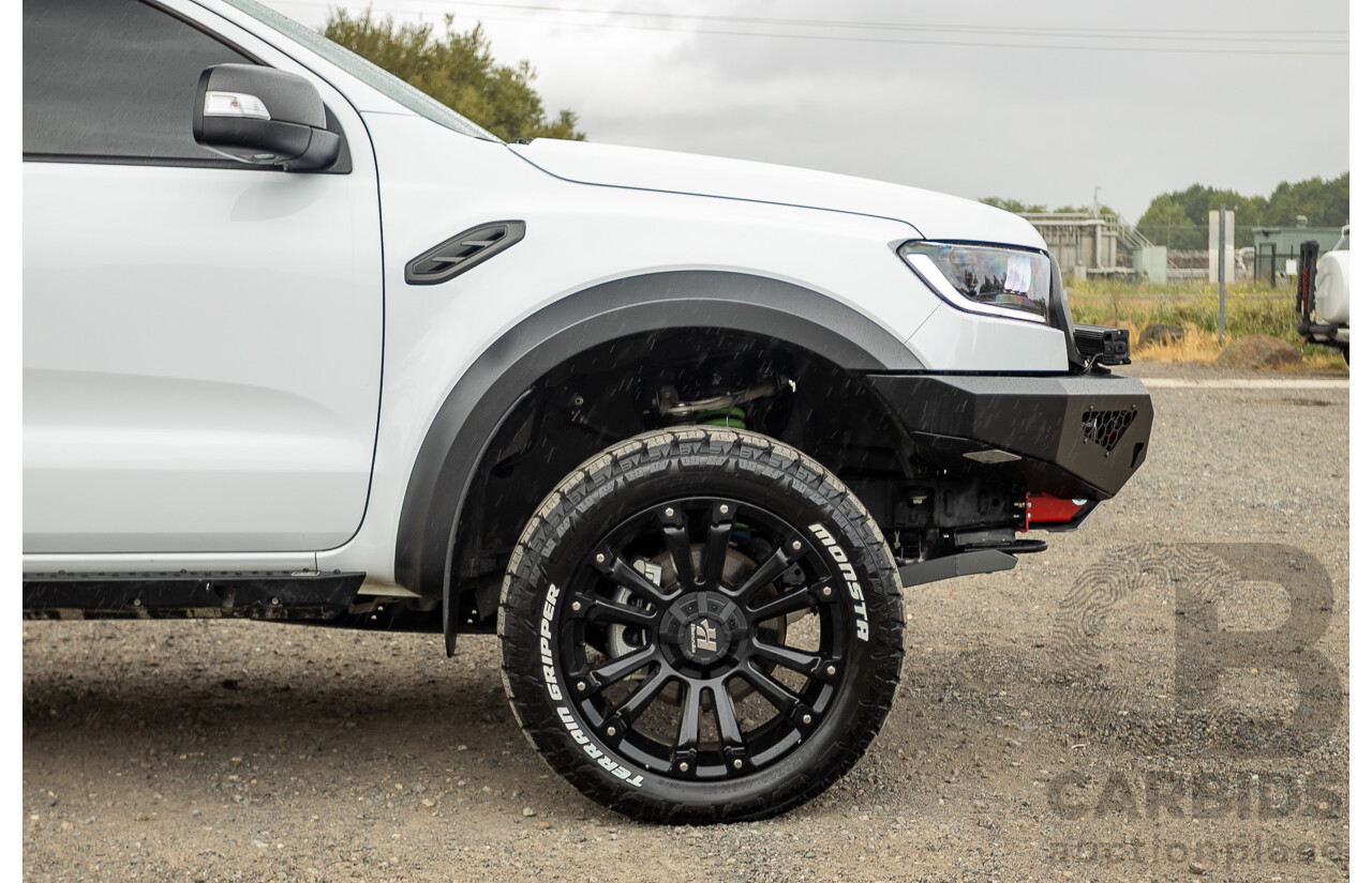 10/2018 Ford Ranger Raptor 2.0 (4x4) PX MKIII MY19 4d Double Cab P/Up Frozen White Twin Turbo Diesel 2.0L