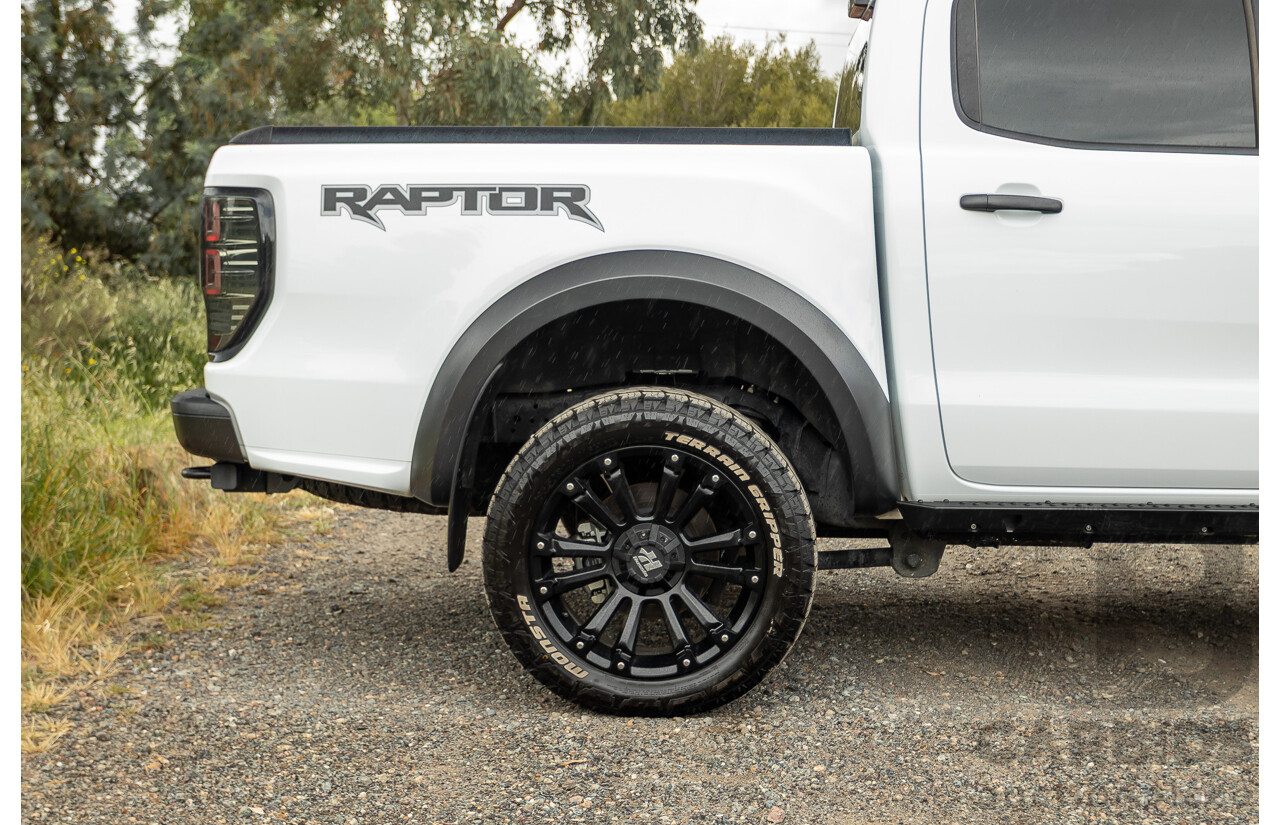 10/2018 Ford Ranger Raptor 2.0 (4x4) PX MKIII MY19 4d Double Cab P/Up Frozen White Twin Turbo Diesel 2.0L