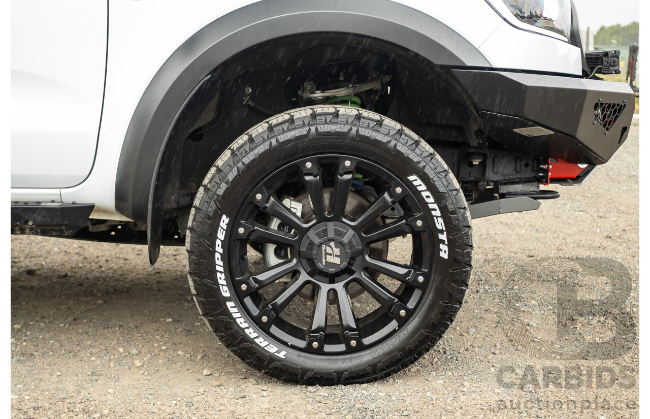 10/2018 Ford Ranger Raptor 2.0 (4x4) PX MKIII MY19 4d Double Cab P/Up Frozen White Twin Turbo Diesel 2.0L