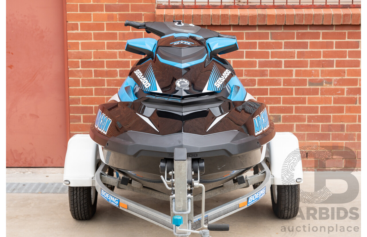 2017 BRP Seadoo GTR 230 Performance Jet Ski on 02/2017 Boeing 10SJS2 Jet Ski Trailer