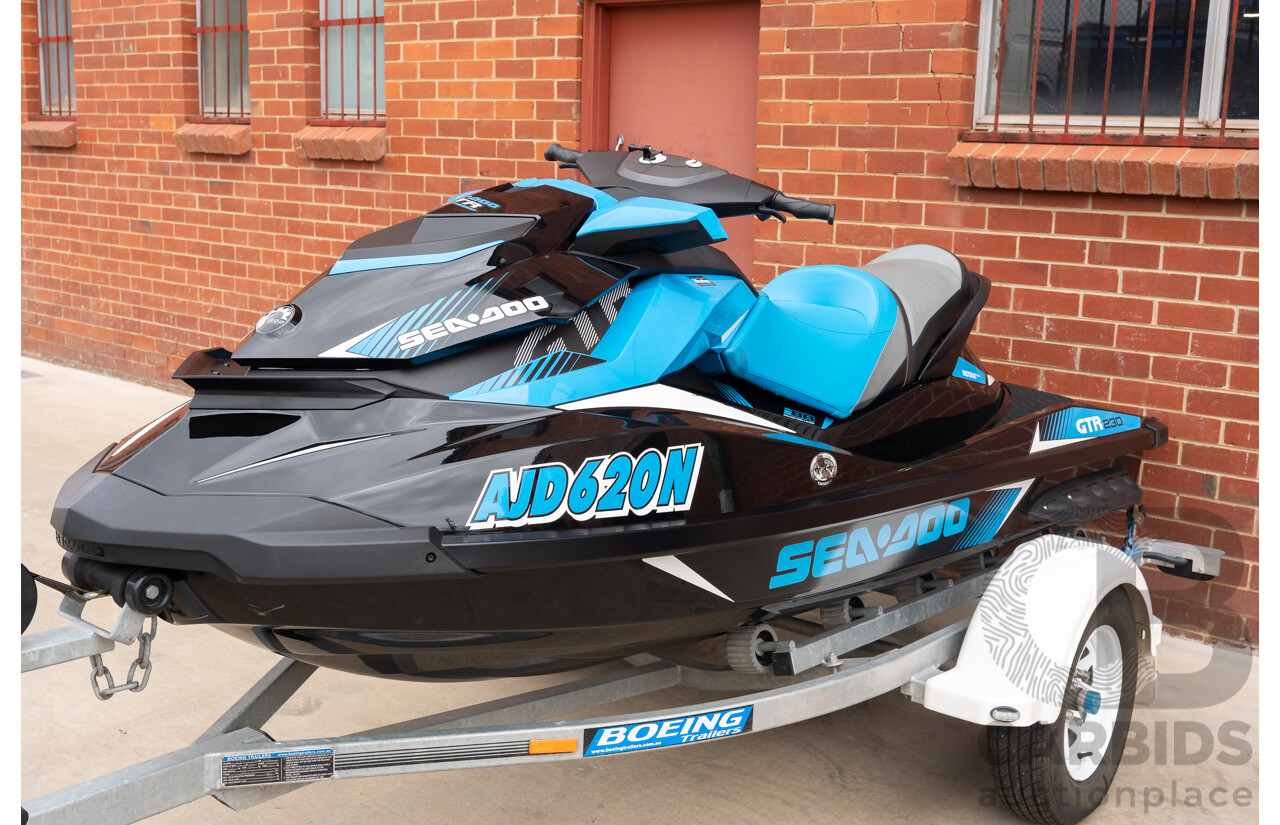 2017 BRP Seadoo GTR 230 Performance Jet Ski on 02/2017 Boeing 10SJS2 Jet Ski Trailer