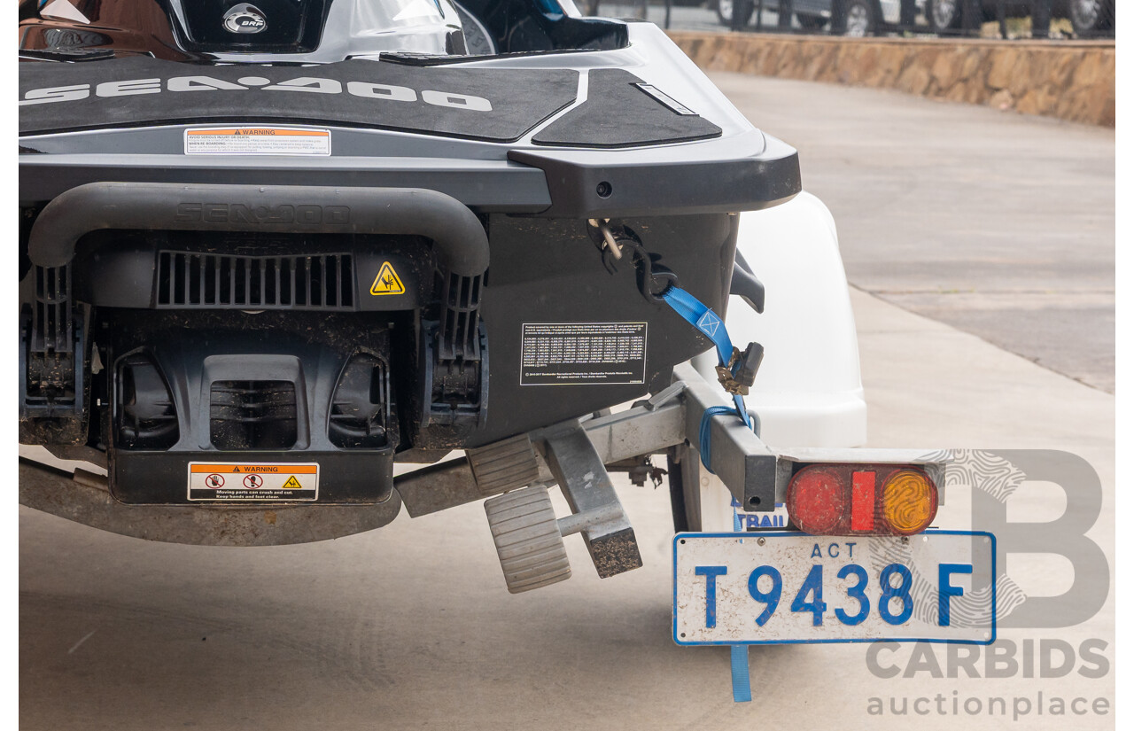 2017 BRP Seadoo GTR 230 Performance Jet Ski on 02/2017 Boeing 10SJS2 Jet Ski Trailer