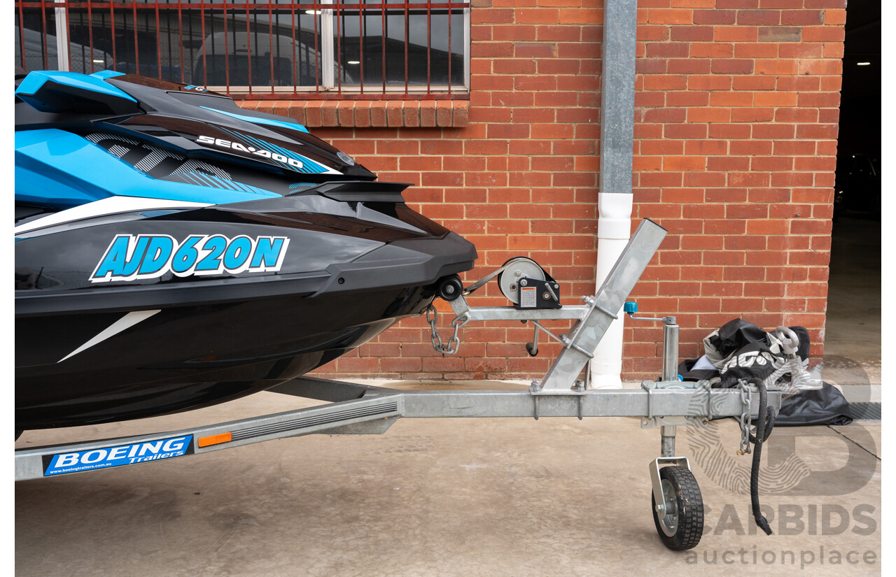 2017 BRP Seadoo GTR 230 Performance Jet Ski on 02/2017 Boeing 10SJS2 Jet Ski Trailer