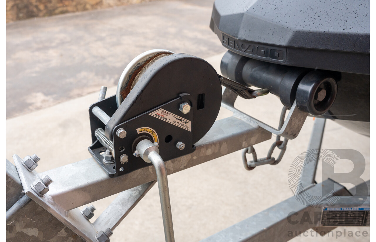 2017 BRP Seadoo GTR 230 Performance Jet Ski on 02/2017 Boeing 10SJS2 Jet Ski Trailer