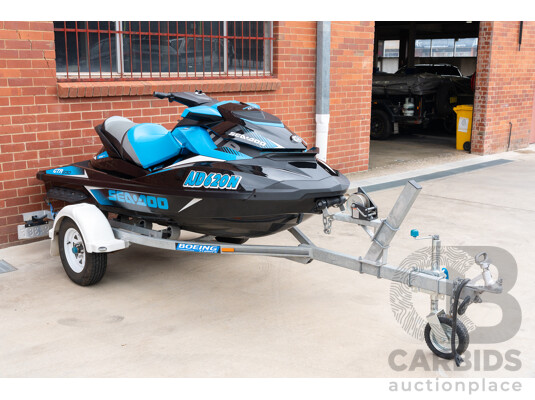2017 BRP Seadoo GTR 230 Performance Jet Ski on 02/2017 Boeing 10SJS2 Jet Ski Trailer
