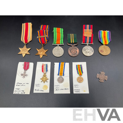 Collection of Military Medals, Including Both Full Size and Miniature Version - Lot of 11