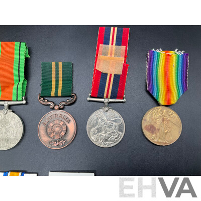 Collection of Military Medals, Including Both Full Size and Miniature Version - Lot of 11