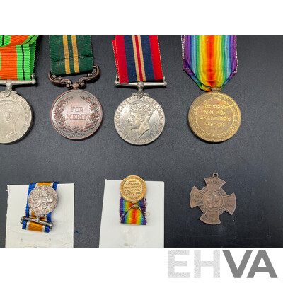 Collection of Military Medals, Including Both Full Size and Miniature Version - Lot of 11