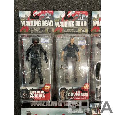 Walking Dead Action Figures, Lot of 6 -  Sealed New in Box