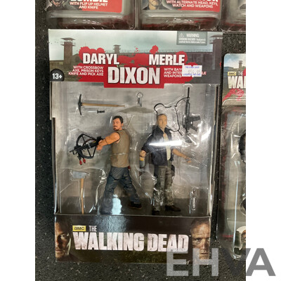 Walking Dead Action Figures, Lot of 6 -  Sealed New in Box