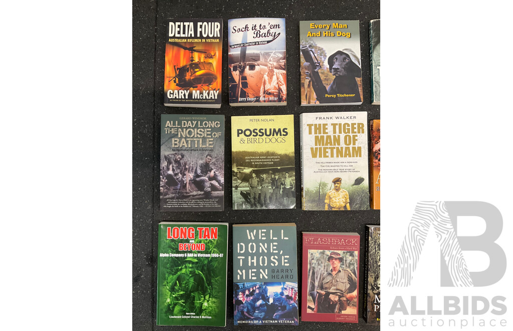 Collection of Books About the Vietnam War - Lot of 19