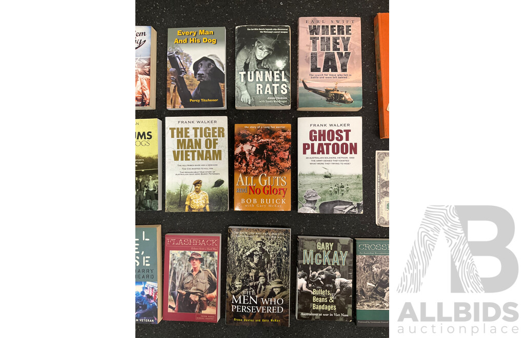 Collection of Books About the Vietnam War - Lot of 19