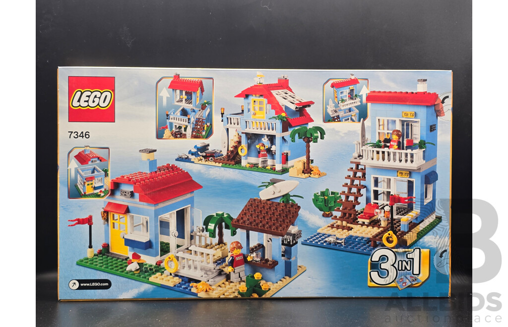 Retired Lego Set, Creator, Seaside House, 7346, Sealed New in Box