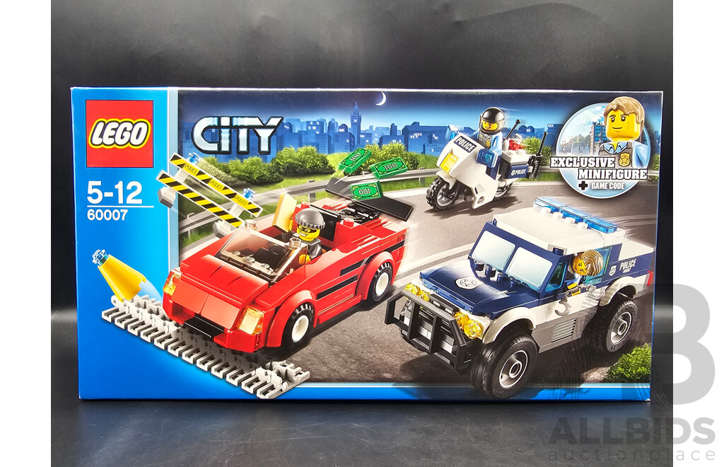 Retired Lego Set, City, Police ATV, 60006 and High Speed Chase, 60007 Sealed New in Box