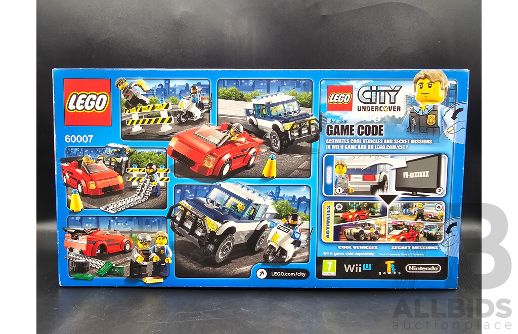 Retired Lego Set, City, Police ATV, 60006 and High Speed Chase, 60007 Sealed New in Box