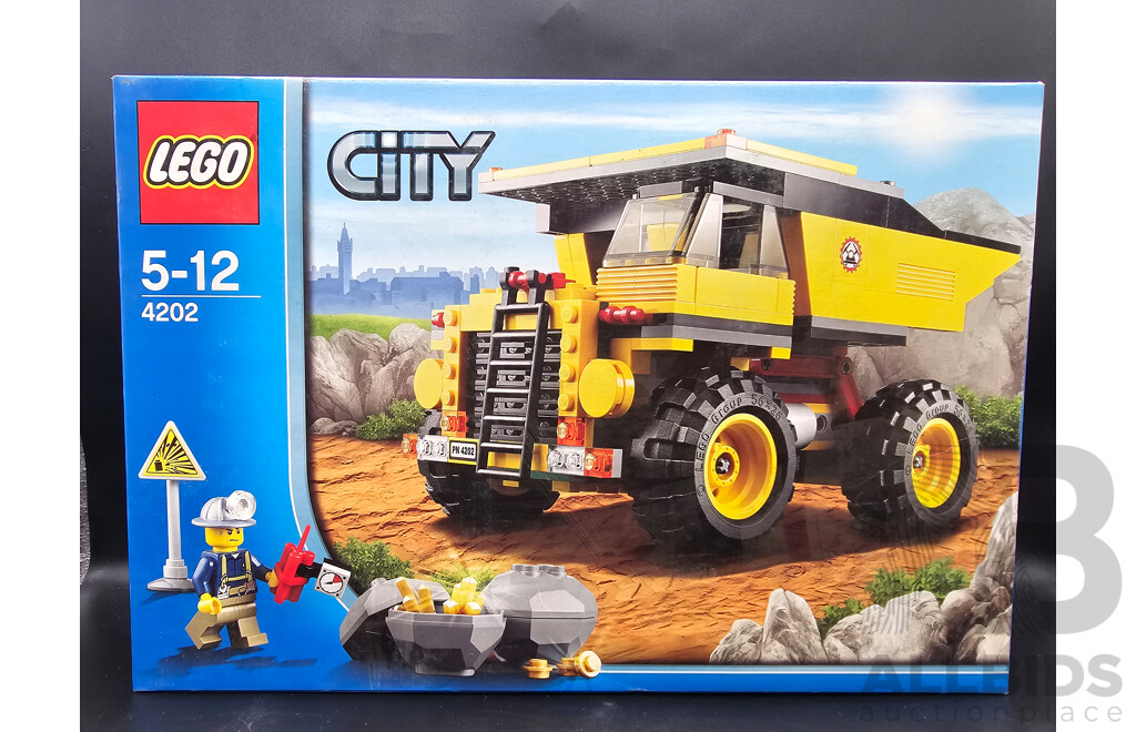 Retired Lego Set, City, Mining Truck, 4202 Sealed New in Box