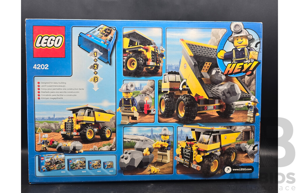 Retired Lego Set, City, Mining Truck, 4202 Sealed New in Box