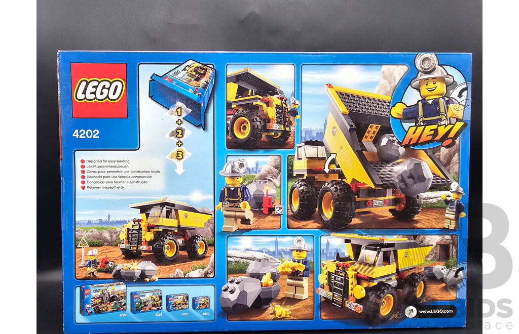 Retired Lego Set, City, Mining Truck, 4202 Sealed New in Box