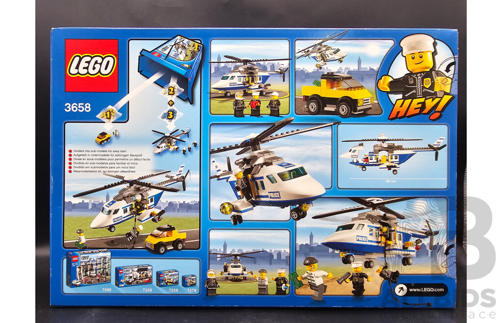 Retired Lego Set, City, Limited Edition Set Police Helicopter, 3658 Sealed New in Box