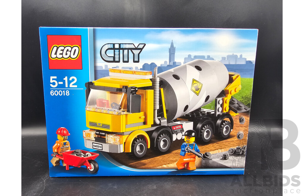 Retired Lego Set, City, Cement Mixer , 60018 Sealed New in Box