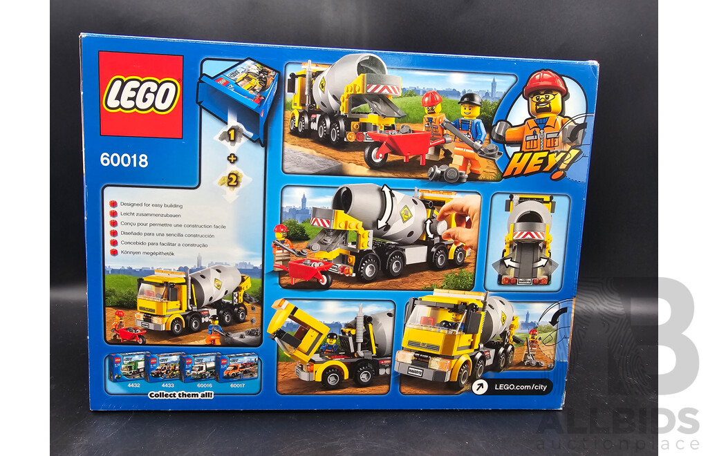 Retired Lego Set, City, Cement Mixer , 60018 Sealed New in Box