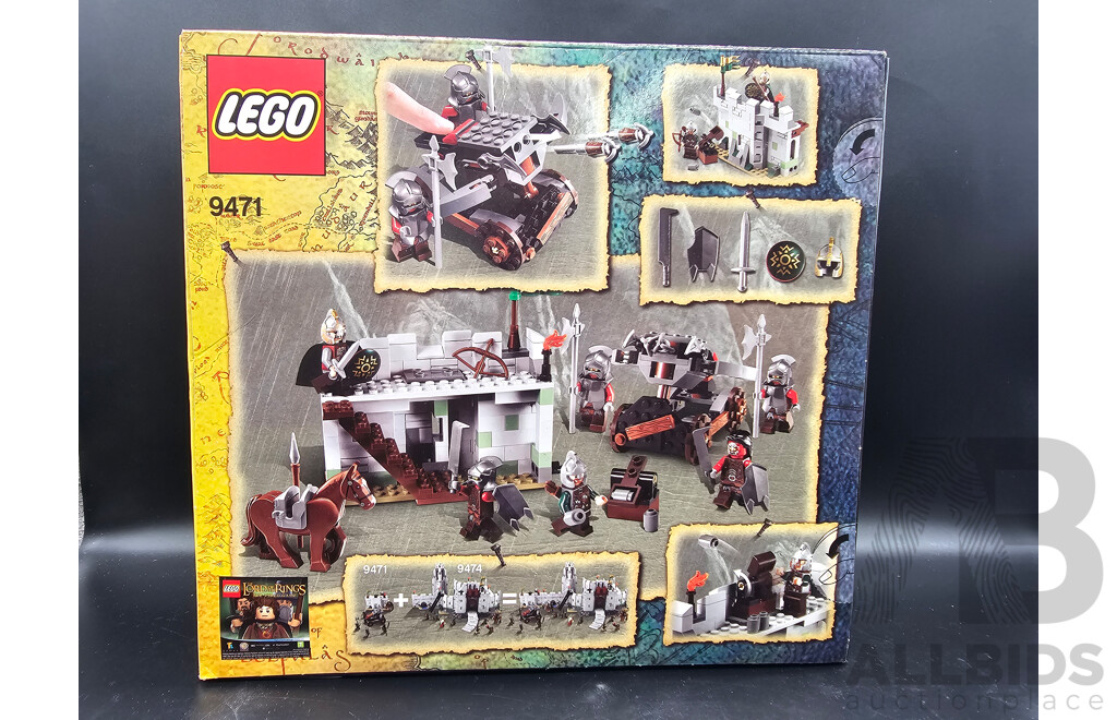 Retired Lego Set, Lord of the Rings, Uruk Hai Army , 9471 Sealed New in Box