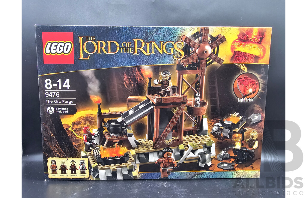 Retired Lego Set, Lord of the Rings, the Orc Forge , 9476 Sealed New in Box