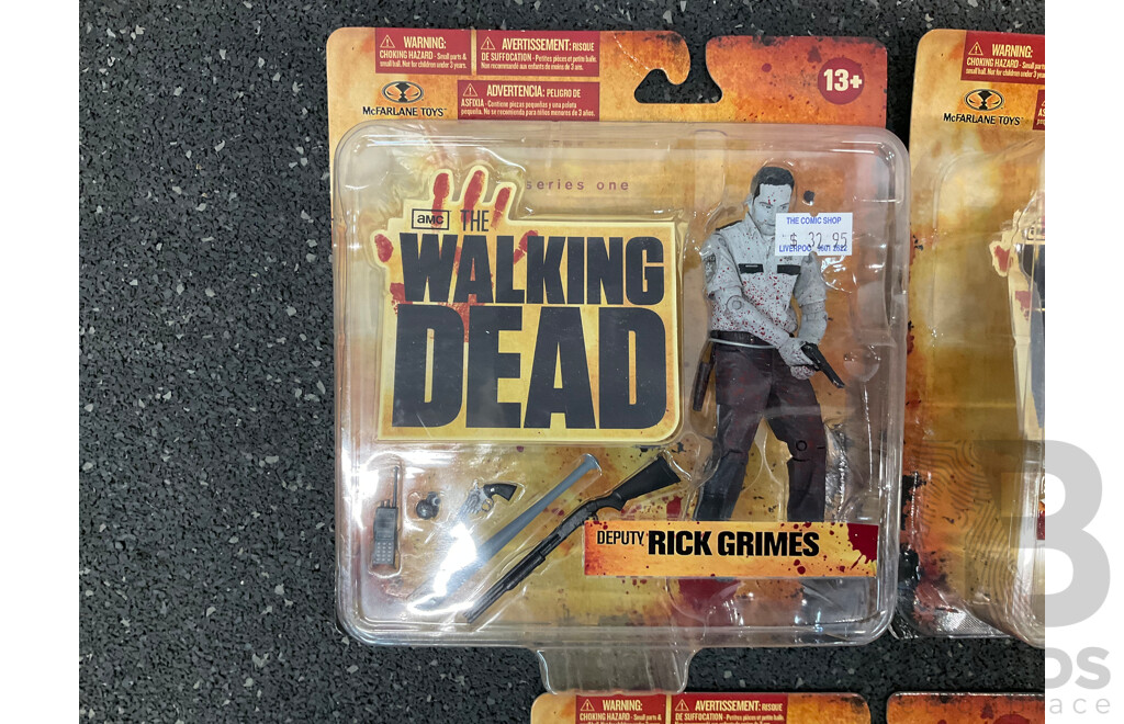 Walking Dead Action Figures, Lot of 5 -  Sealed New in Box