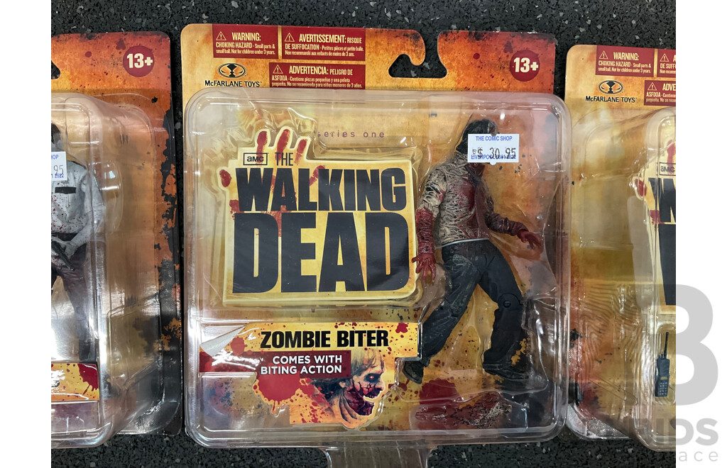Walking Dead Action Figures, Lot of 5 -  Sealed New in Box