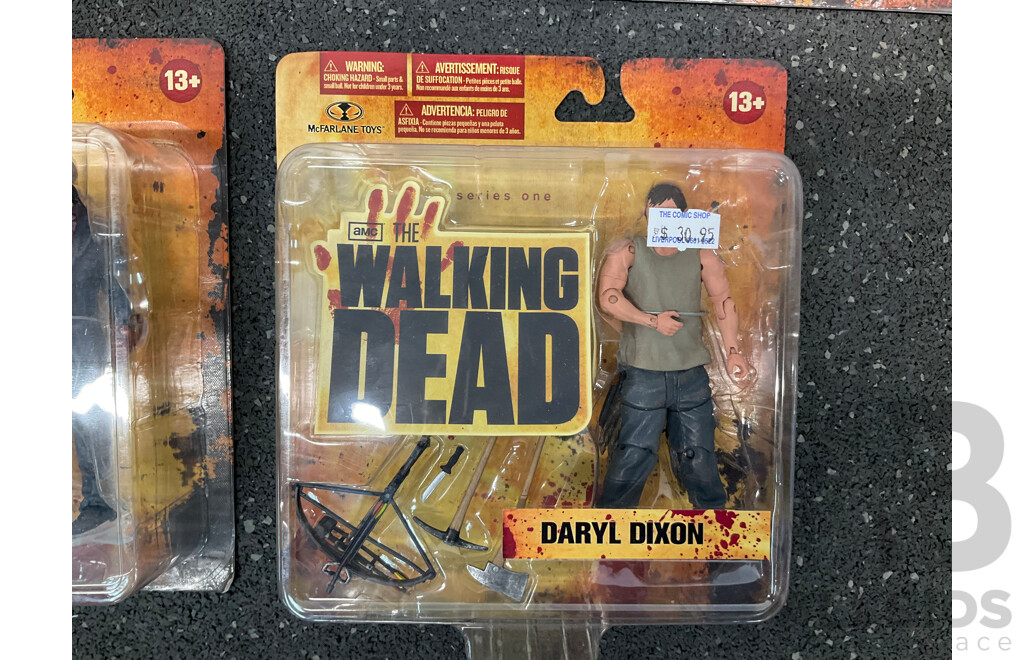 Walking Dead Action Figures, Lot of 5 -  Sealed New in Box