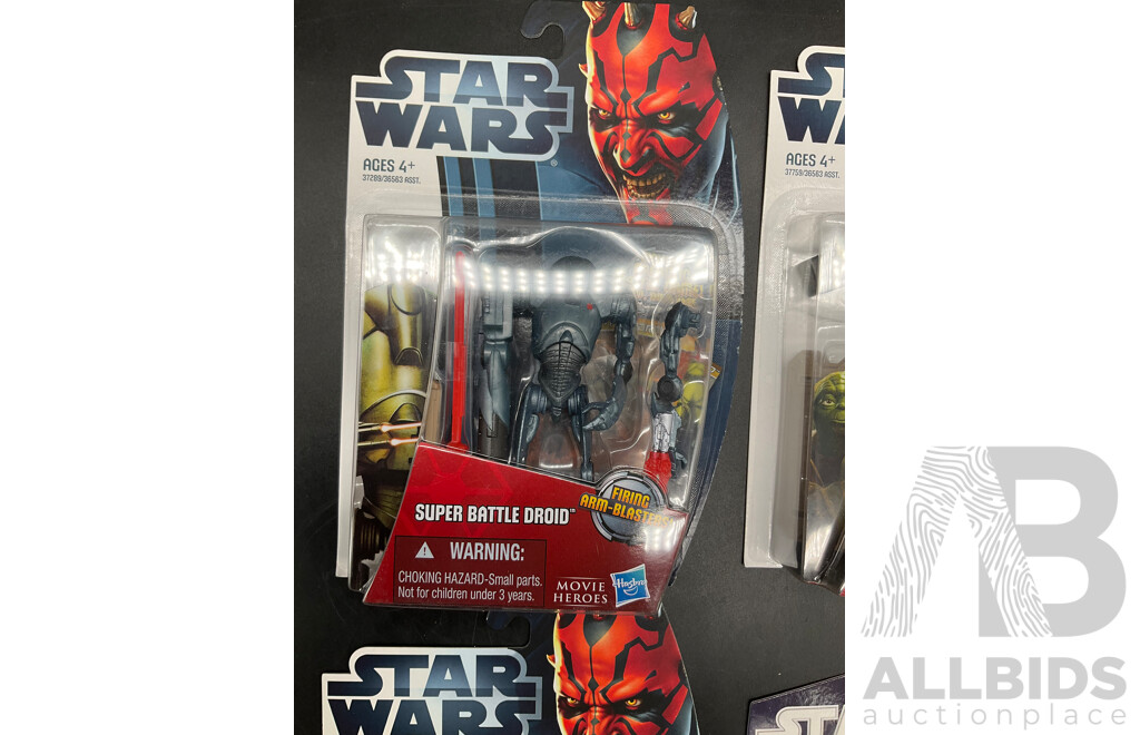 Star Wars Action Figures, Lot of 4 -  Sealed New in Box