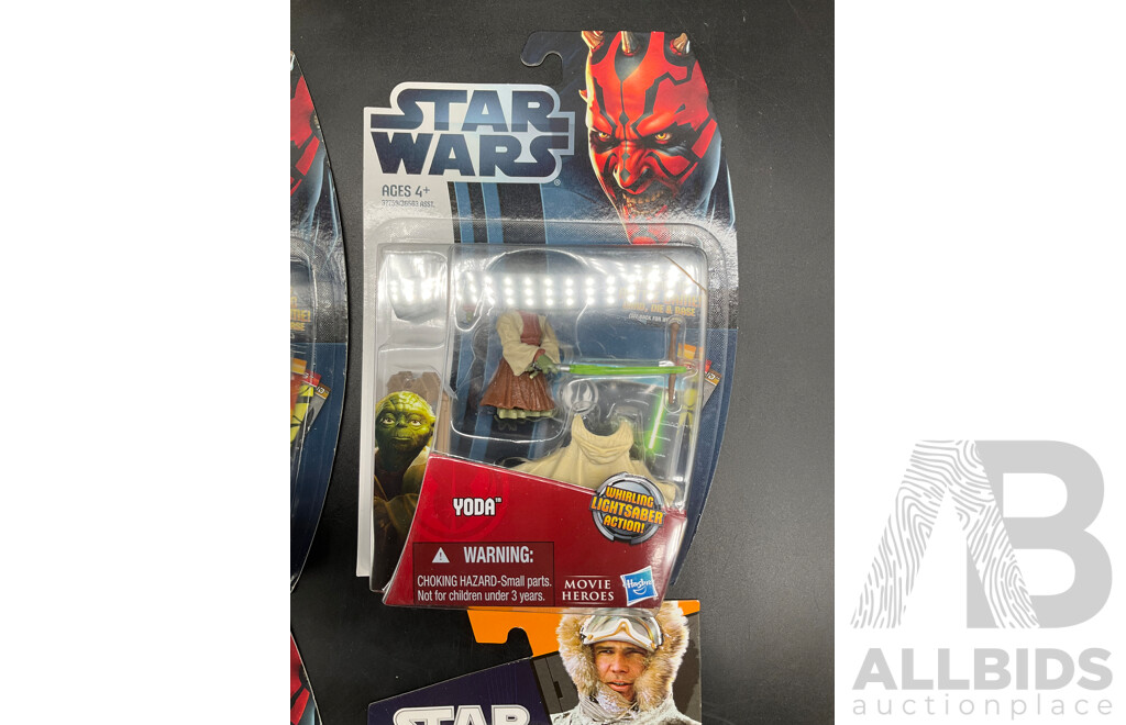 Star Wars Action Figures, Lot of 4 -  Sealed New in Box