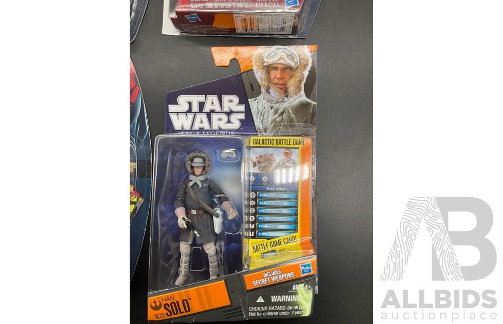 Star Wars Action Figures, Lot of 4 -  Sealed New in Box
