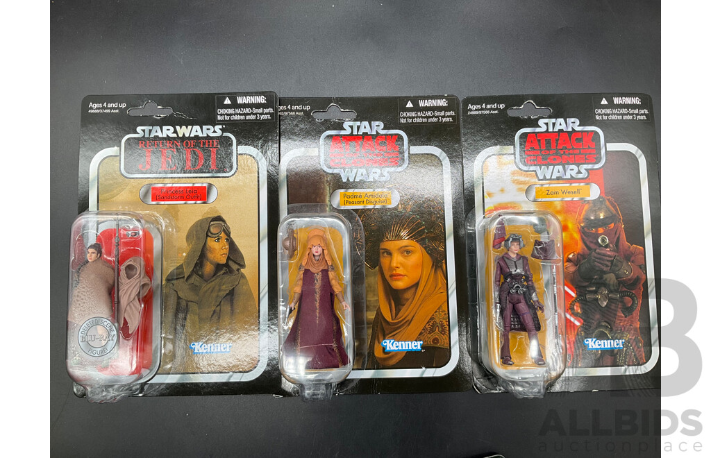 Assorted Collectable STAR WARS Action Figures - Lot of 15