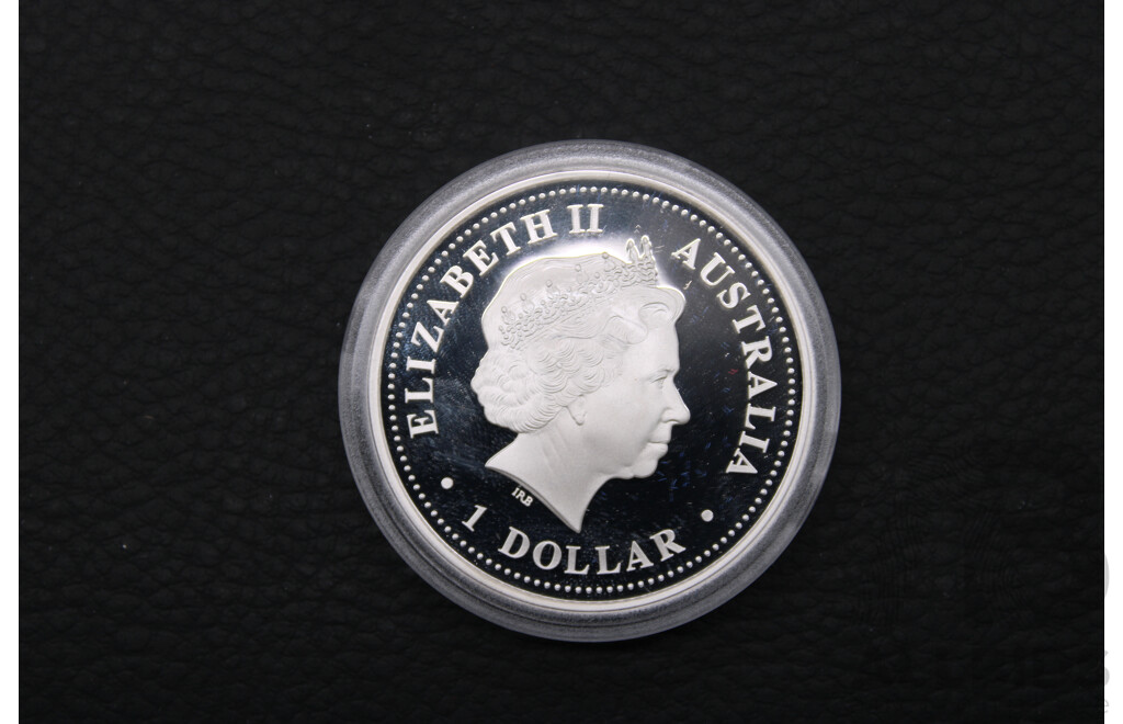 Australian TPM 2006 One Dollar Proof Silver Coin Commemorating the 80th Birthday of Her Majesty Queen Elizabeth II