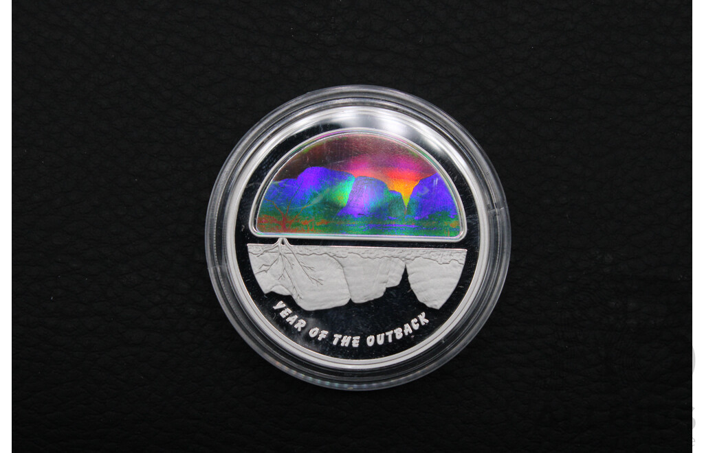 Australian RAM 2002 Year of Outback ''Finale'' Five-Dollar Silver Proof Hologram Coin