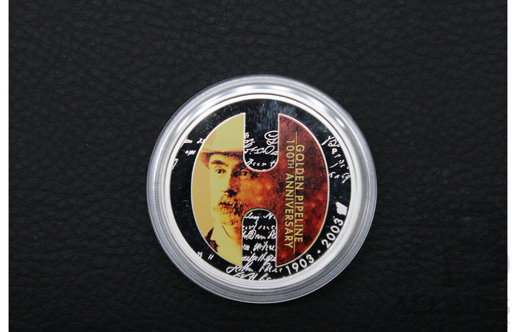 Australian TPM Golden Pipeline 100th Anniversary 1903-2003 One Dollar Silver Proof Coin