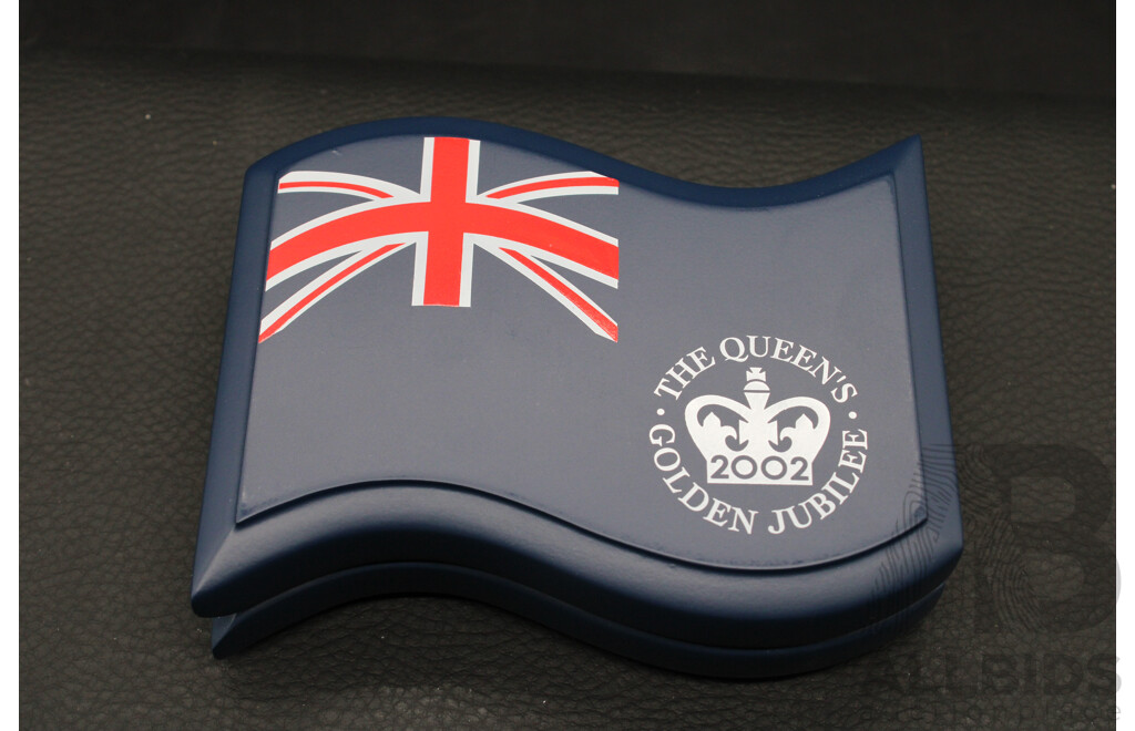 Australian TPM 2002 ''Queen Elizabeth II Golden Jubilee of Accession'' 1oz One Dollar Silver Proof Coin