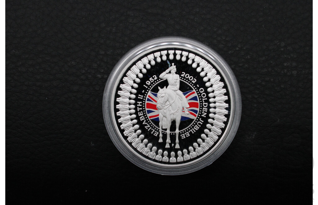 Australian TPM 2002 ''Queen Elizabeth II Golden Jubilee of Accession'' 1oz One Dollar Silver Proof Coin