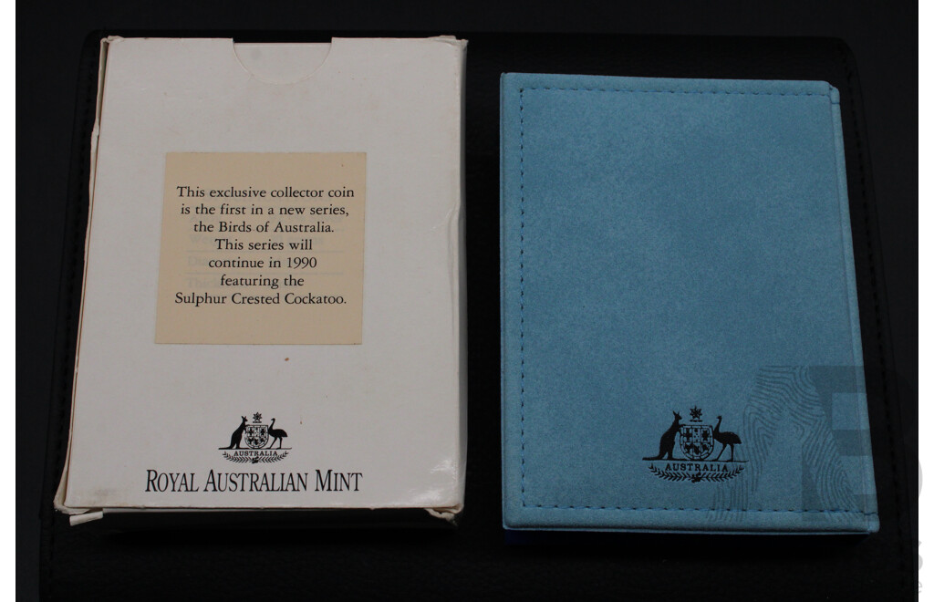 Australian RAM 1989 ''Birds of Australia''  $10 Kookaburra Silver Proof Coin