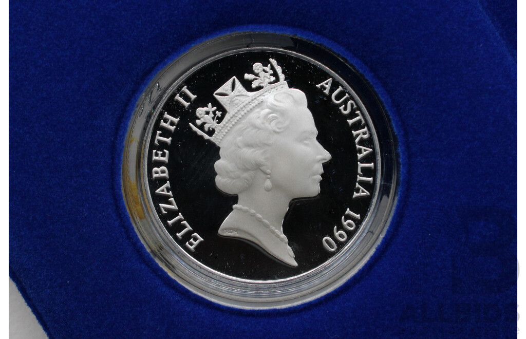 Australian RAM 1990 ''Birds of Australia''  $10 Cockatoo Silver Proof Coin